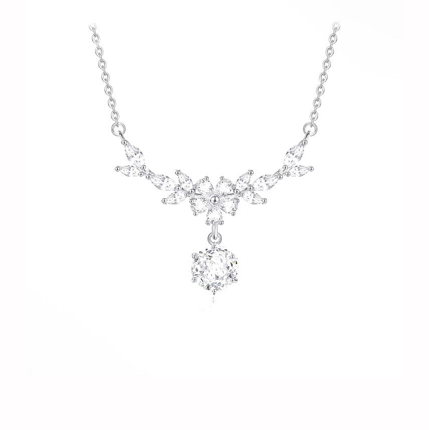 Special-interest Design New Bright Flowers Wheat Necklace