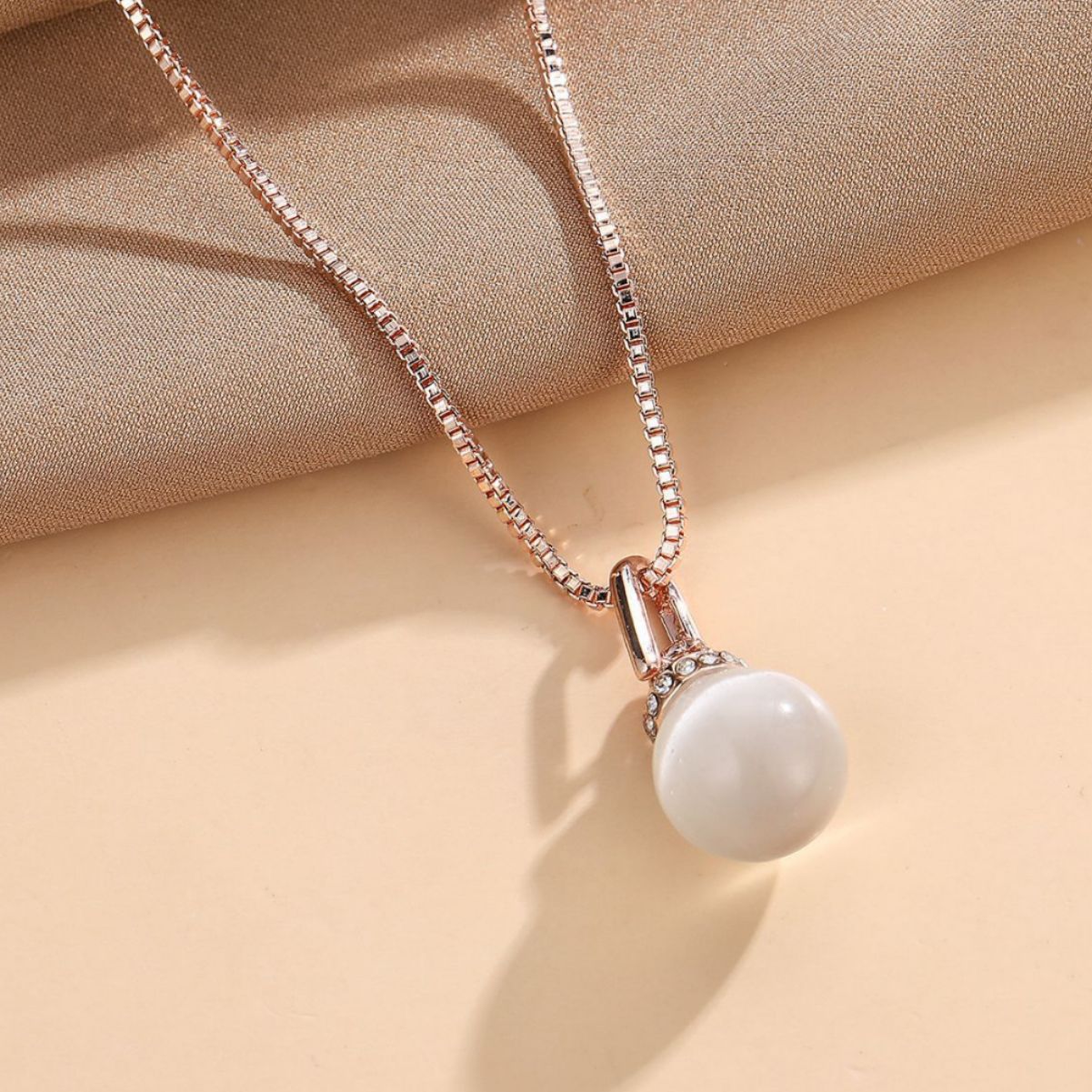 Geometric Ball Resin Necklace and Earrings Jewelry Set – Modern Statement Accessories