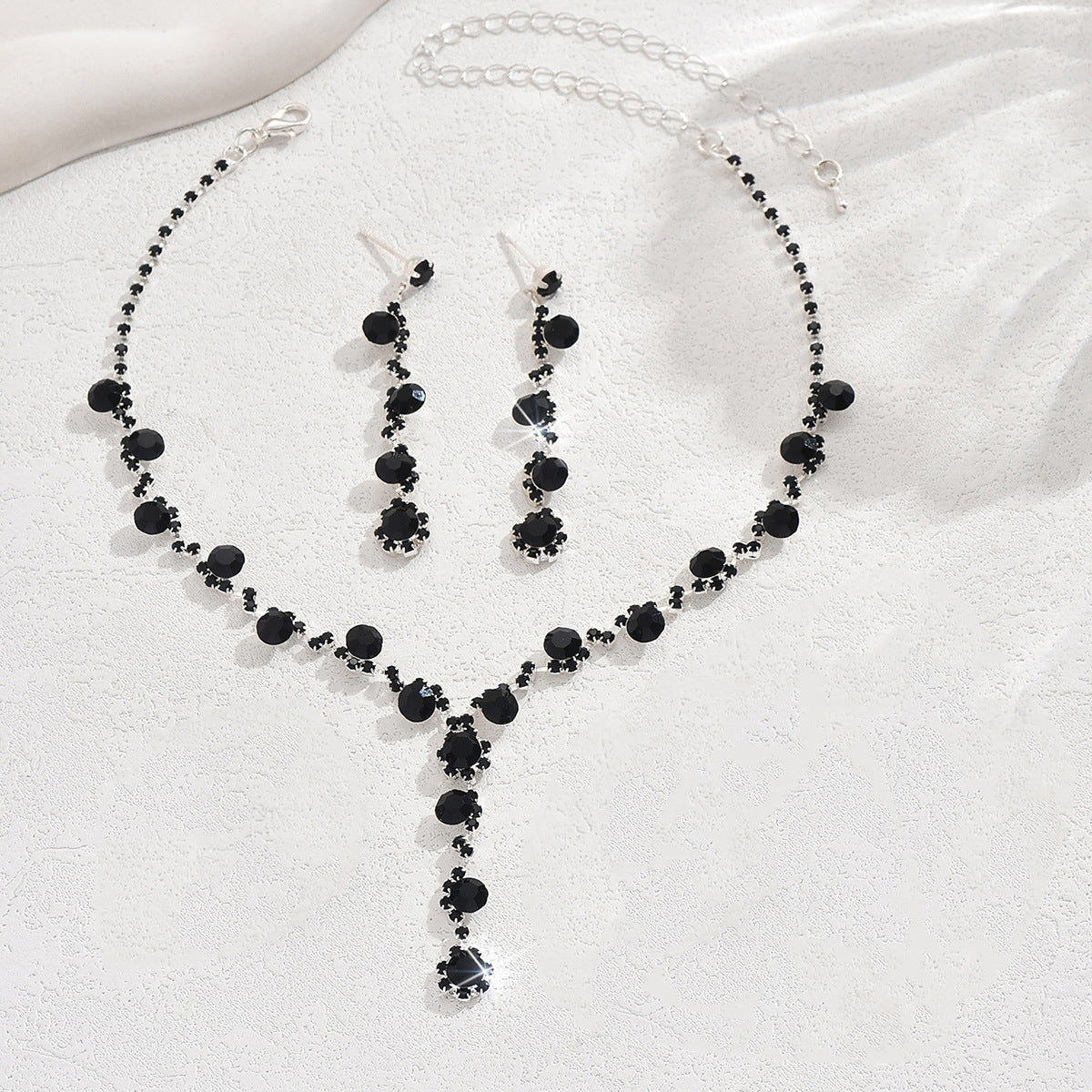 Crystal Jewelry Accessories Set – Necklace, Earrings & Bracelet Combo