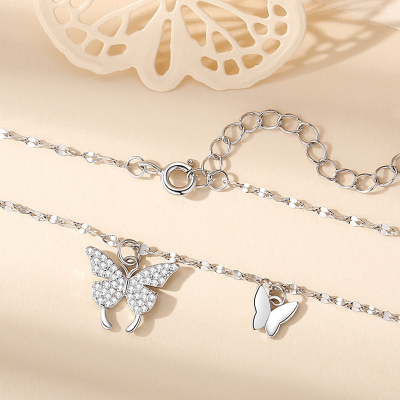Elegant Butterfly Necklace in 999 Sterling Silver – Affordable Fashion Jewelry